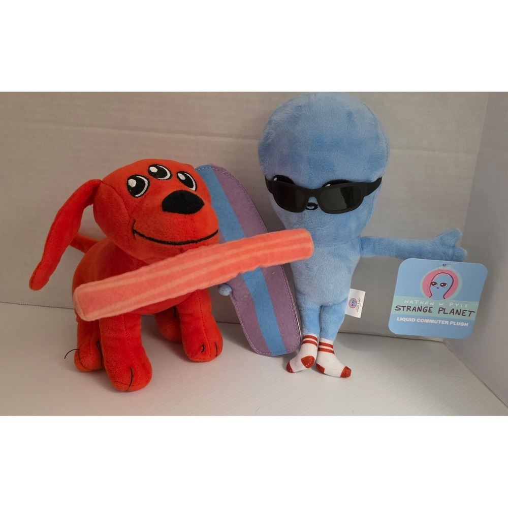 Strange‎ Planet Plush Lot of 2 CultureFly Stuffed Animals One With Tags Preowned